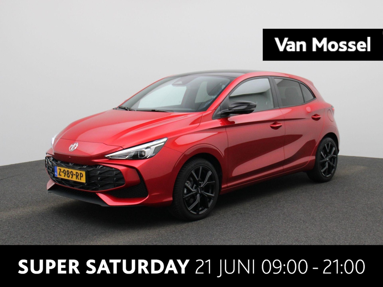 MG MG3 Hybrid+ - 1.5 Hybrid Luxury 17'' Velgen | Zwart Dak & Spiegels | Privacy Glass | Full Option - AutoWereld.nl