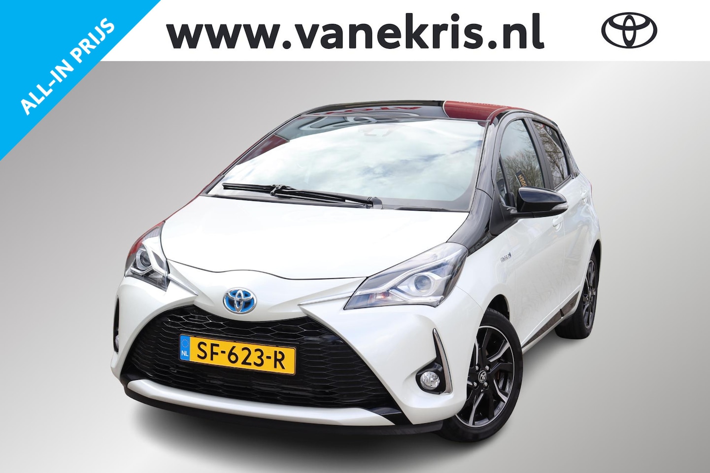 Toyota Yaris - 1.5 Hybrid Bi-Tone 1.5 Hybrid Bi-Tone, Navi , Trekhaak, - AutoWereld.nl