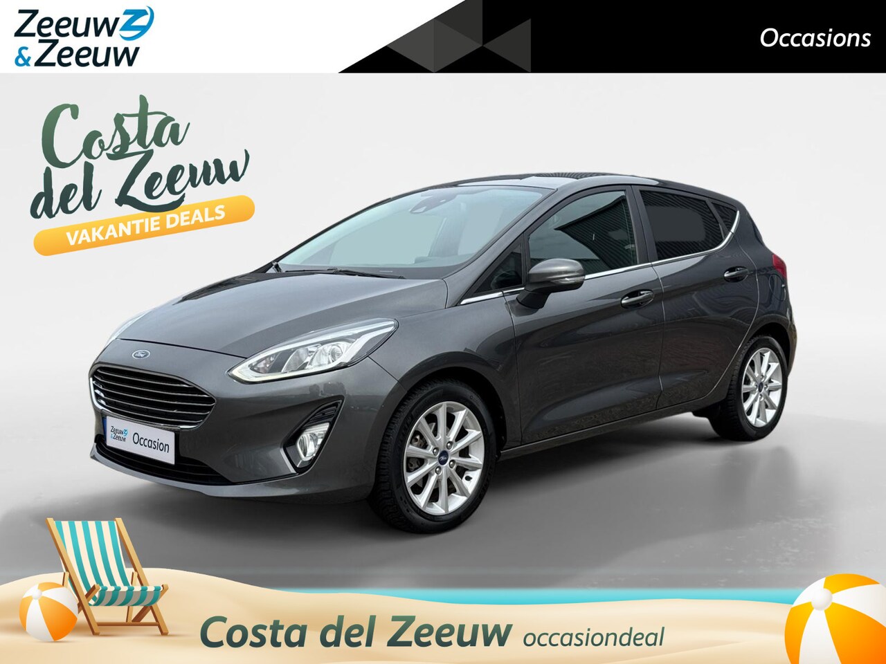 Ford Fiesta - 1.0 EcoBoost Titanium | Zeer nette auto | Navigatie | Apple carplay  & Android auto | Blue - AutoWereld.nl