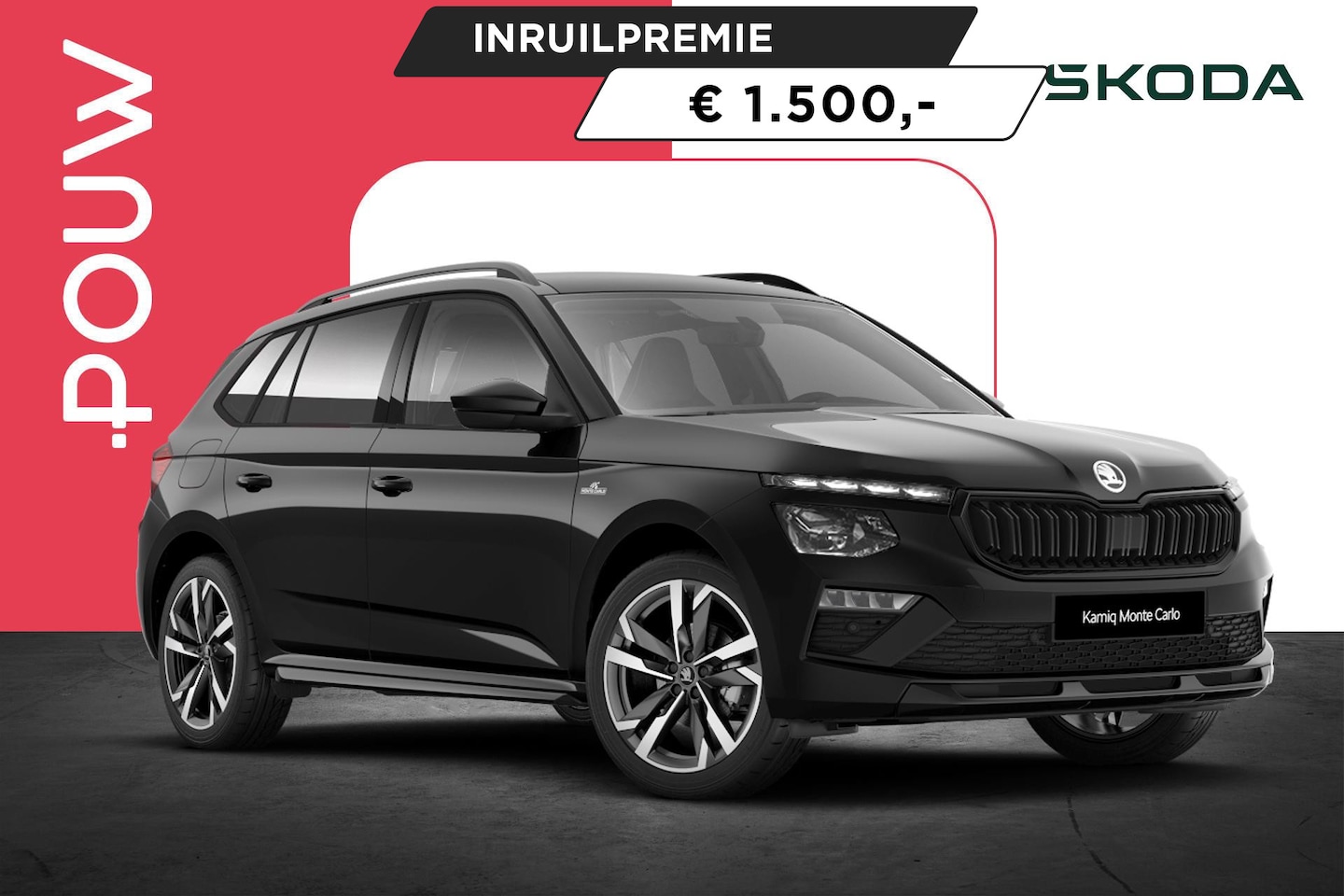 Skoda Kamiq - 1.0 TSI 115pk Monte Carlo | Trekhaak Wegklapbaar | 18" Velgen - AutoWereld.nl