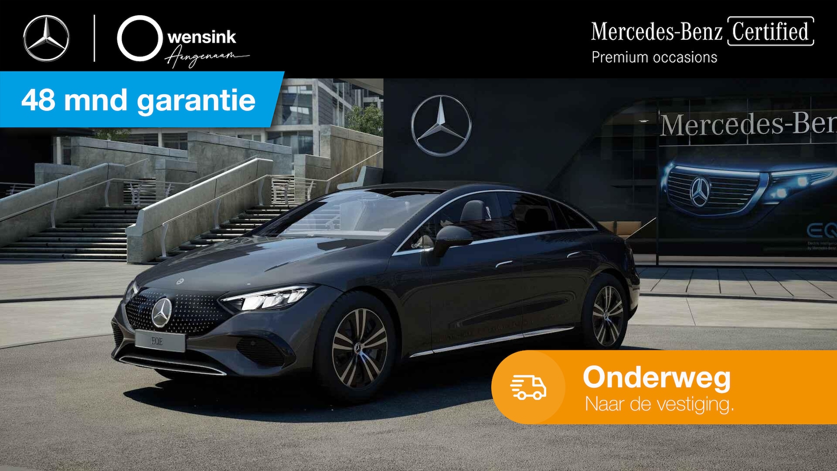 Mercedes-Benz EQE - 300 Business Line 89 kWh | Alarm | Getint glas | Widescreen | Sfeerverlichting | - AutoWereld.nl