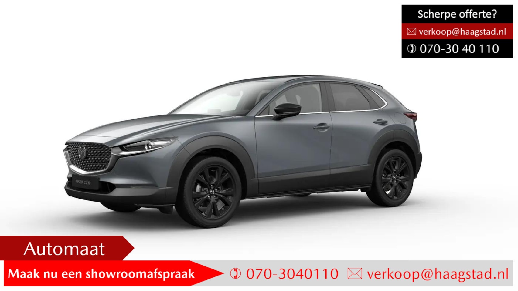 Mazda CX-30 - 2.5 e-SkyActiv-G M Hybrid Homura Haagstad netto deal! (huidige nieuwprijs €42.590) / Regis - AutoWereld.nl
