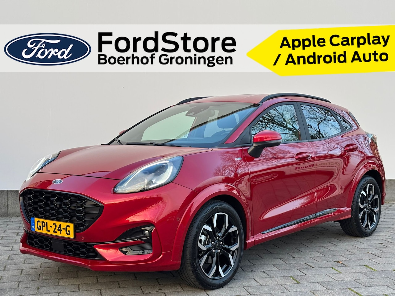 Ford Puma - ST-Line X EcoBoost Hybrid 125 pk | Camera | LED | B&O | Half leer | 18" | Apple Carplay | - AutoWereld.nl