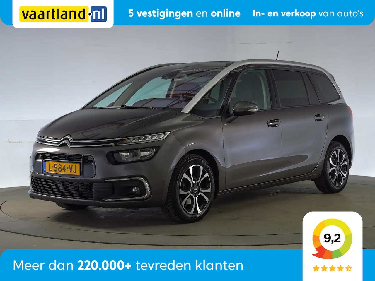 Citroën C4 SpaceTourer - 1.2 PureTech Business 7Pers Aut. [ Navi Camera Adapt.cruise ] - AutoWereld.nl