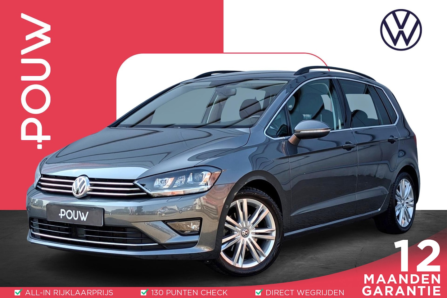 Volkswagen Golf Sportsvan - 1.4 TSI 150pk DSG Highline | Trekhaak Afneembaar | Adaptive Cruise | Stuurwiel Verwarmd - AutoWereld.nl