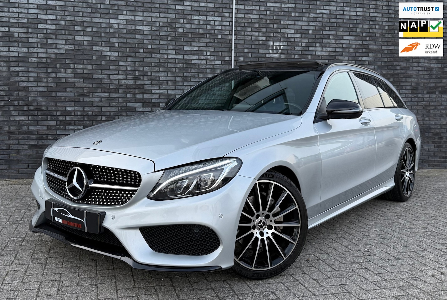 Mercedes-Benz C-klasse Estate - 180 CDI Sport Edition AMG Line|Panorama|Burmester|Memory|NAP|Premium Plus Upgrade|Ambient - AutoWereld.nl