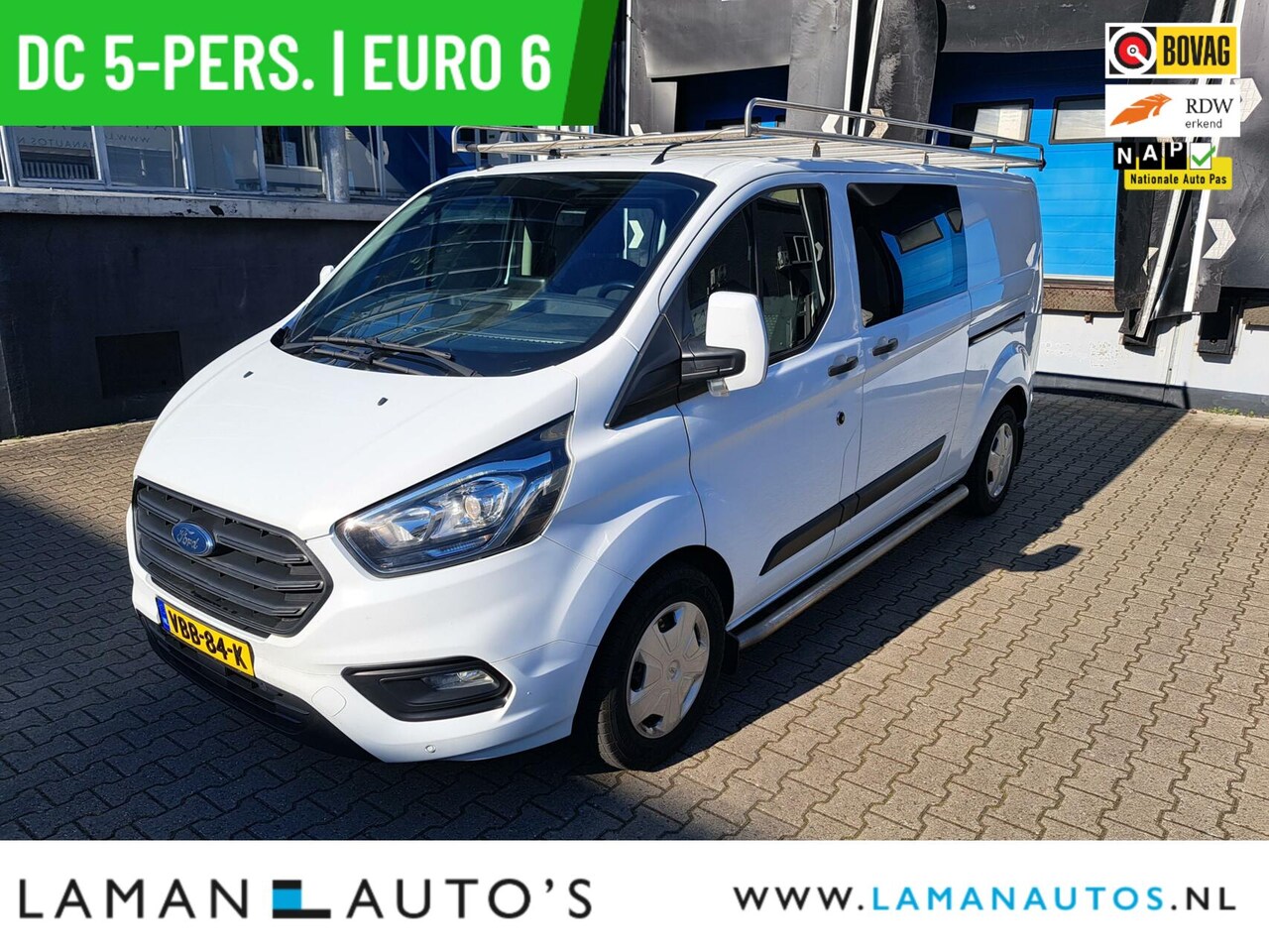 Ford Transit Custom - 320 2.0 TDCI 130pk L2H1 DC 5-pers. Trend | Dubbele Cabine Euro 6 Lengte 2 CarPlay/Android - AutoWereld.nl