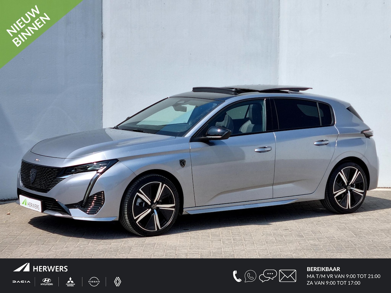 Peugeot 308 - 1.2 Hybrid 136 e-DCS6 GT Automaat / Schuif-/Kanteldak / Navigatie / Rondomzicht Camera / C - AutoWereld.nl