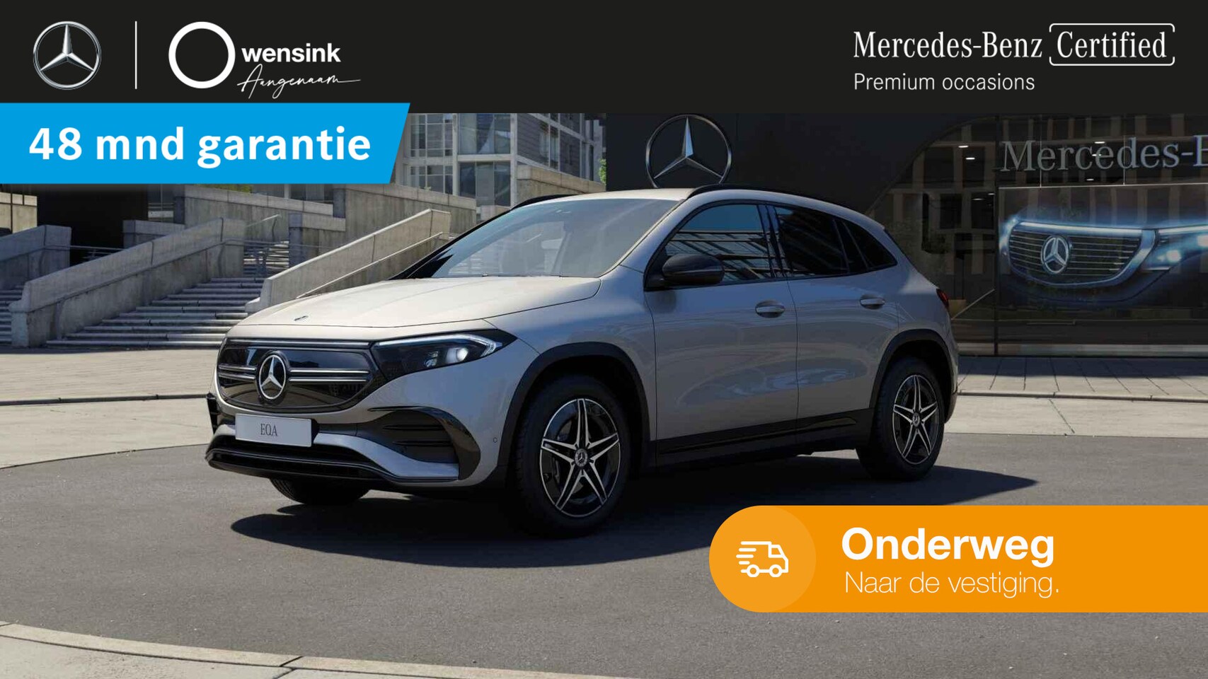 Mercedes-Benz EQA - 250 AMG 67 kWh | Sfeerverlichting | Widescreen | Getint glas | Dodehoekassistent | - AutoWereld.nl