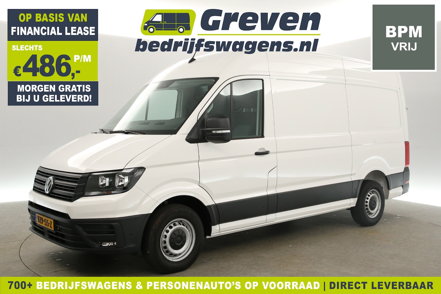 Volkswagen Crafter - 30 2.0 TDI L3H3 | BPM Vrij | 140PK | Airco Cruise Carplay Navigatie Parkeersensoren 3 Pers - AutoWereld.nl