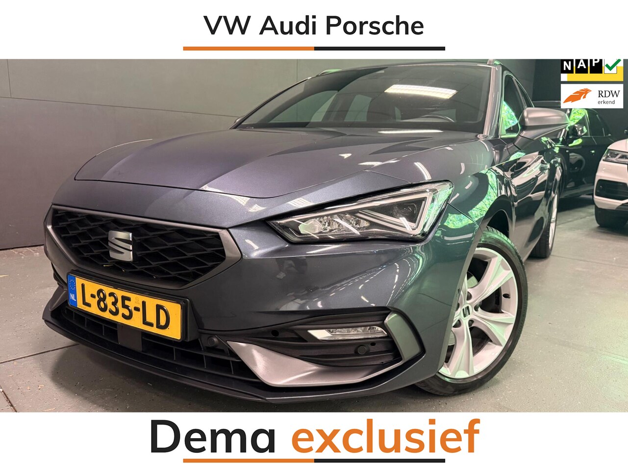 Seat Leon Sportstourer - 1.5 TSI FR Launch Edition V-COCKIT/NAVI/LED/CARPLAY/ECC/PDC/CRUISE/// - AutoWereld.nl