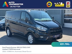 Ford Transit Custom - 300 2.0 TDCI L1H1 Limited 170PK Automaat Airco Navigatie Camera PDC Stoelverwarming