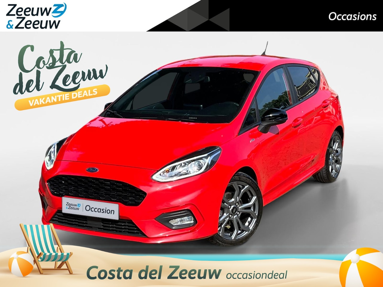 Ford Fiesta - 1.0 EcoBoost ST-Line 100PK | Navigatie | Winter Pack | Cruise Control | Parkeersensoren | - AutoWereld.nl