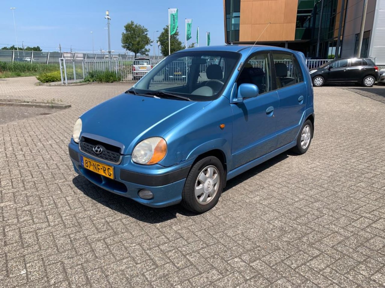 Hyundai Atos Spirit - 1.0i SLX Blauwmetalic 2003 Stuurbekr NAP - AutoWereld.nl