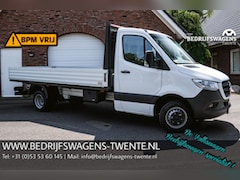 Mercedes-Benz Sprinter - 515 CDI 150 pk Pick Up / Open Laadbak Dubbel Lucht Airco, Apple Carplay, Cruise Control, N