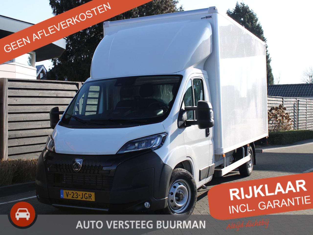 Peugeot Boxer - Citybox 2.2 BlueHDi 140PK EAT8 Automaat L3 3.5t Navigatie, LED Koplampen, Laadklep, Draadl - AutoWereld.nl
