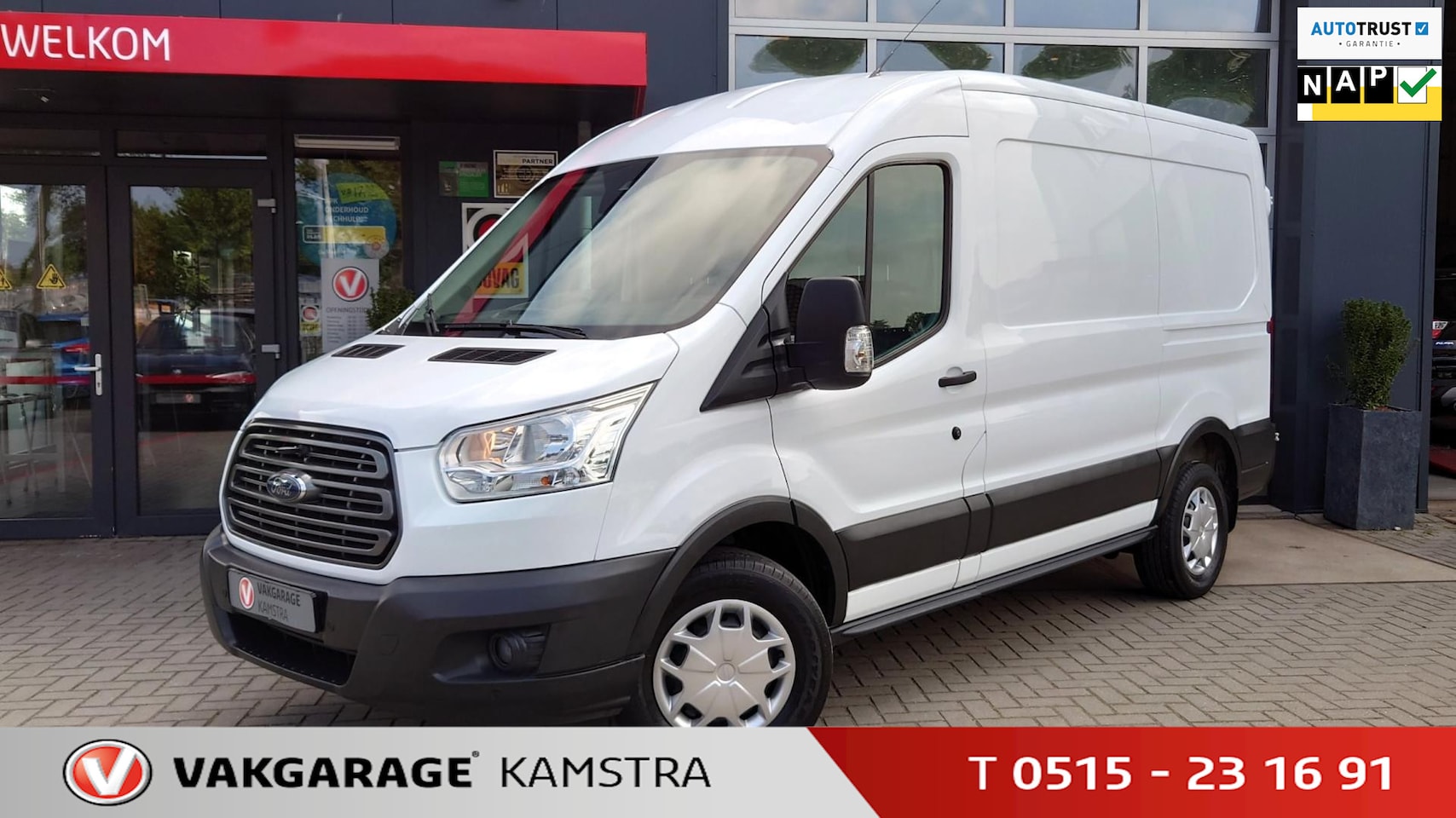 Ford Transit - 350 2.2 TDCI L2H2 NAP Airco/Cruise/BT/Goed OH - AutoWereld.nl