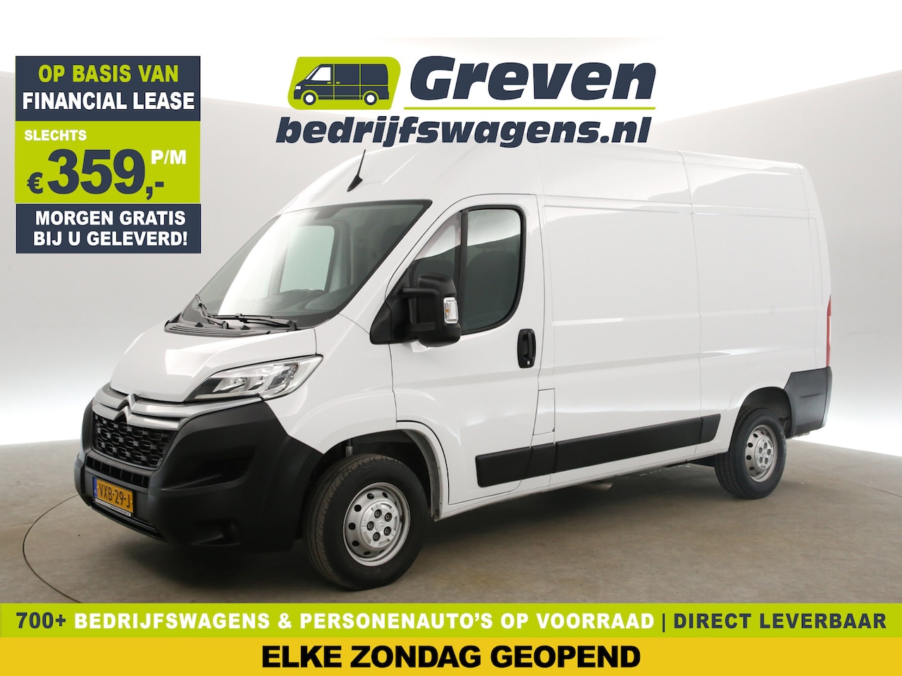 Citroën Jumper - 2.2 BlueHDi L2H2 140PK Airco Cruise Navigatie PDC 3 Persoons Elektrpakket Schuifdeur - AutoWereld.nl