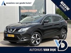 Nissan Qashqai - 1.2 N-Connecta | NL Auto/2e Eig./Voll.Historie/360° camera/Pano.Dak/Clima/Cruise/Bluetooth