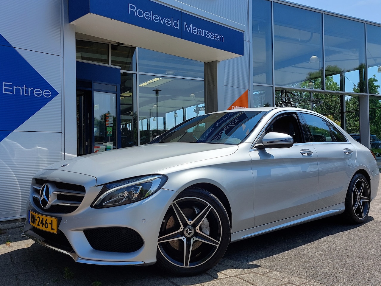 Mercedes-Benz C-klasse - 180 156pk Automaat Sport Edition AMG | Origineel NL | Navi | Clima | Cruise | Led Koplampe - AutoWereld.nl