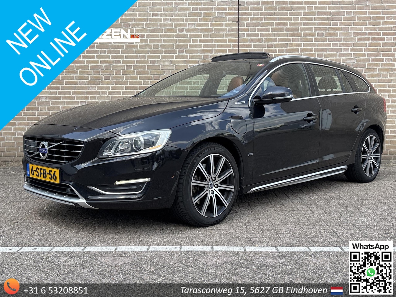 Volvo V60 - 2.4 D6 AWD Plug-In Hybrid Summum | Leder | Pano | Climate | Cruise | Navi | Camera | Stoel - AutoWereld.nl