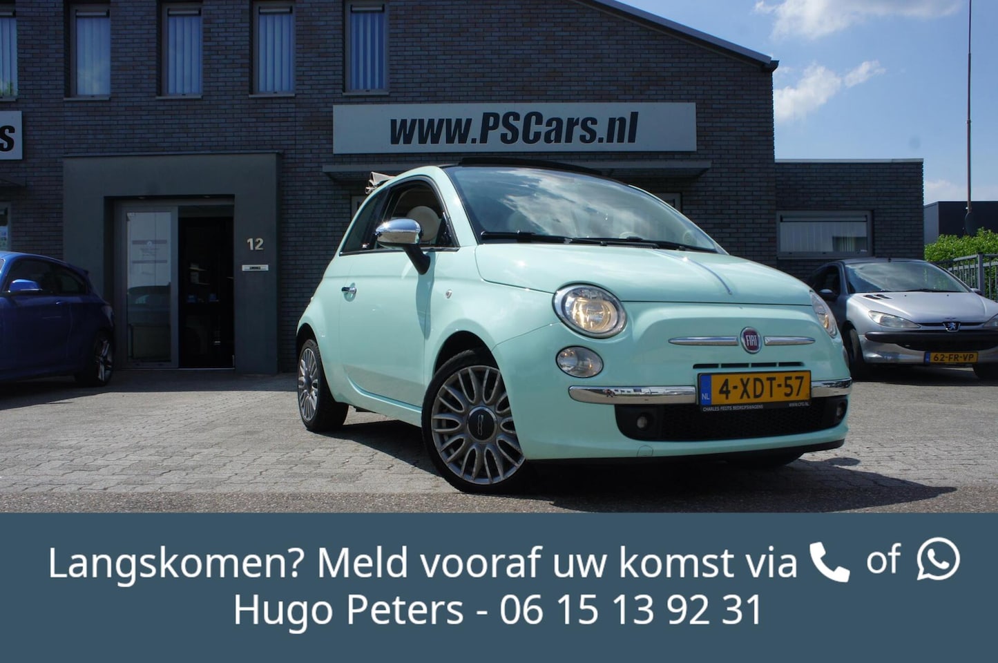 Fiat 500 C - 0.9 TwinAir Turbo Cabrio Cult Clima|Leder|Navi|PDC - AutoWereld.nl