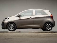 Kia Picanto - 1.0 CVVT EconomyPlusLine (NAVI, AIRCO, LM VELGEN, SPORTSTOELEN, LED, NIEUWE APK, ELECTRISC