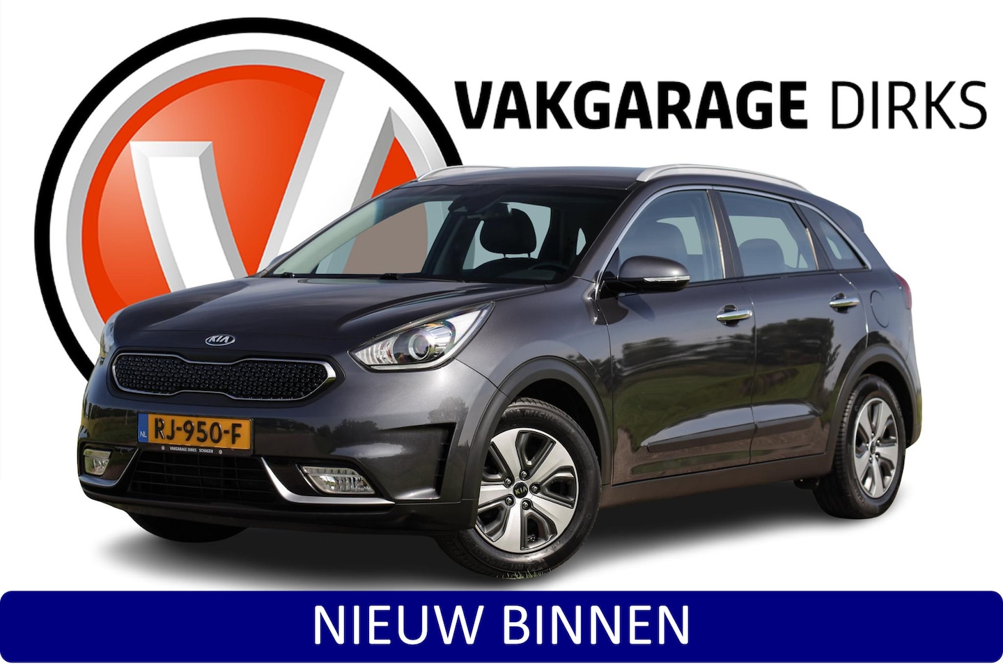 Kia Niro - 1.6 GDi Hybrid DynamicLine ✅ Carplay ✅ Camera ✅ Trekhaak - AutoWereld.nl