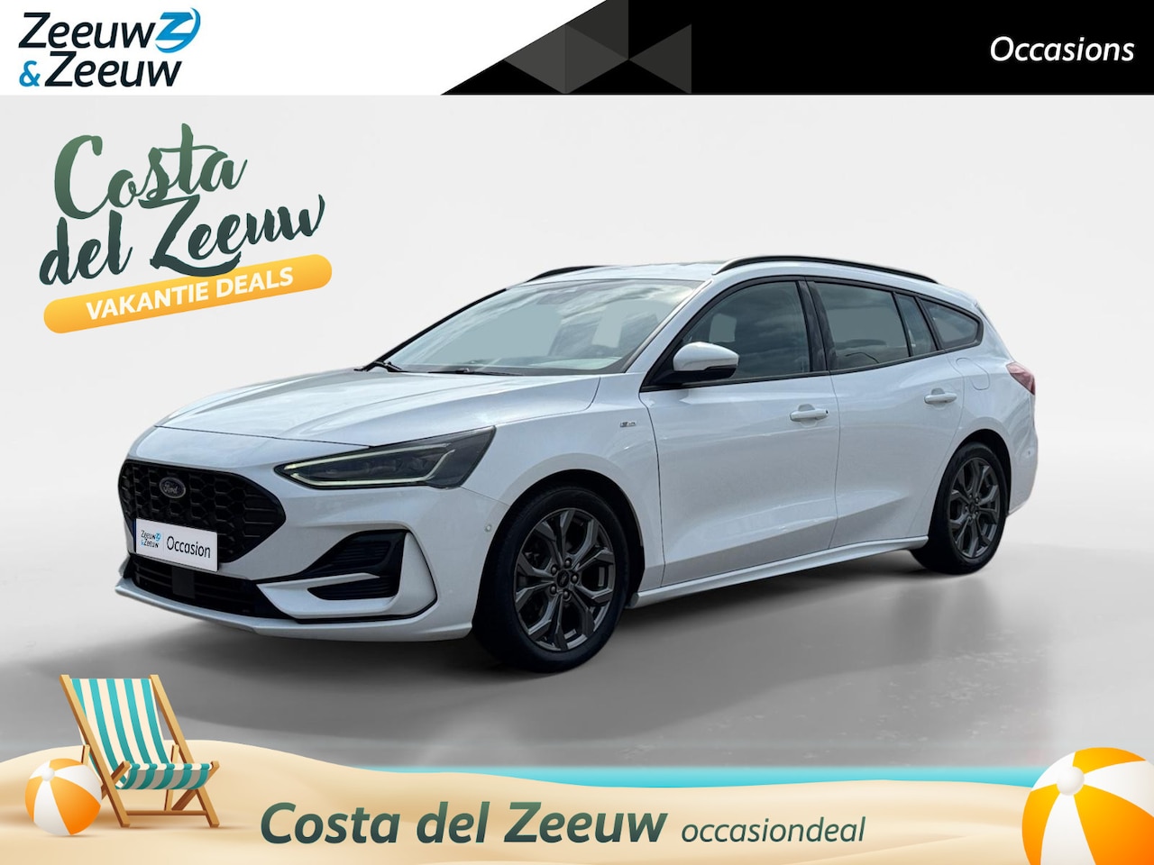 Ford Focus Wagon - 1.0 EcoBoost Hybrid ST Line | Zeer nette auto | Navigatie | Parkeersensoren voor en achter - AutoWereld.nl