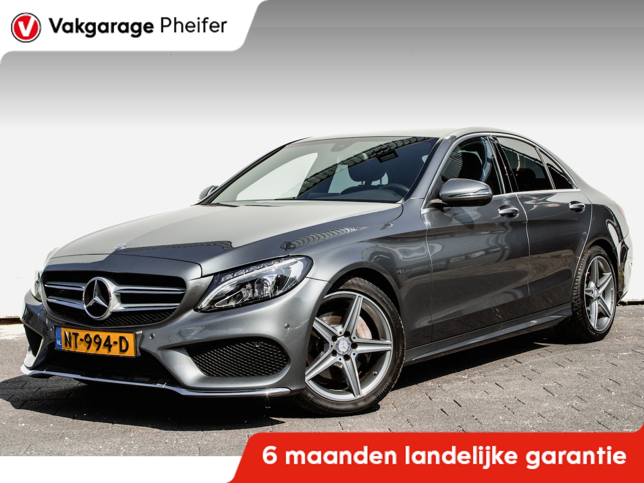 Mercedes-Benz C-klasse - 180 AMG Sport Edition Sportstoelen/ Camera/ Stoelverwarming/ LED/ Cruise control/ 18" Lmv - AutoWereld.nl