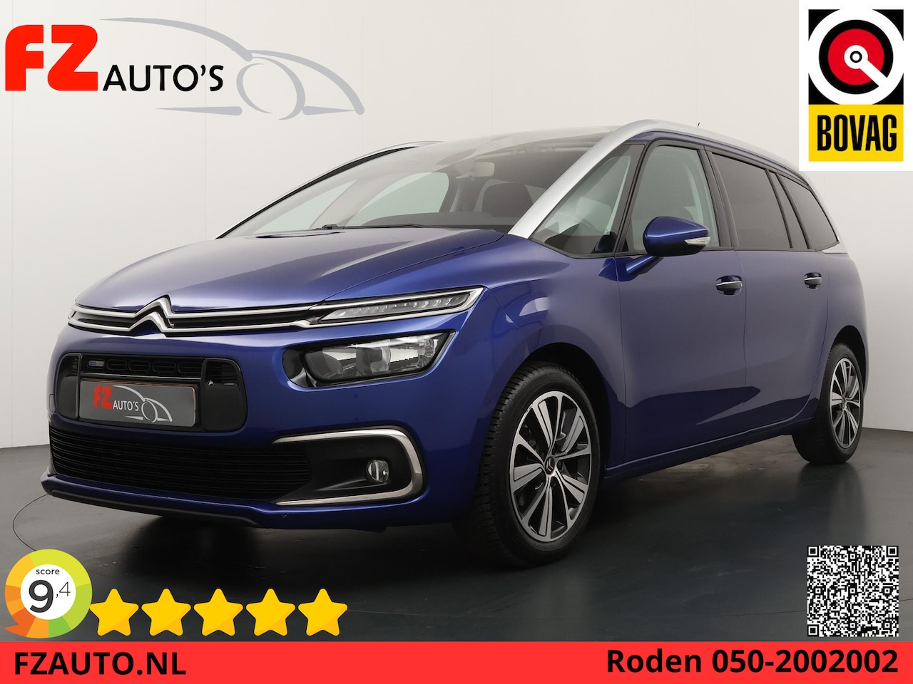 Citroën Grand C4 Picasso - 1.2 PureTech Feel | Automaat | 7 Persoons | Trekhaak | Parkeersensoren V+A | Keyless Start - AutoWereld.nl