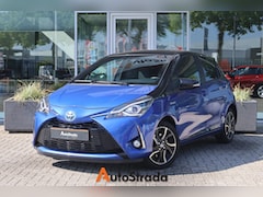 Toyota Yaris - 1.5 Hybrid Bi-Tone 100pk 5D CVT | LED | Cruise | Climate | Navi | Camera | Automaat | Blue
