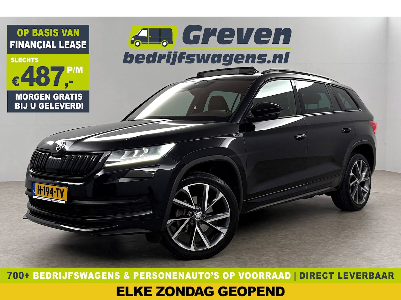 Skoda Kodiaq - 1.5 TSI 150PK Sportline 7p Pano Sfeer Memory LED Navi Canton audio Clima Cruise Carplay Ca - AutoWereld.nl