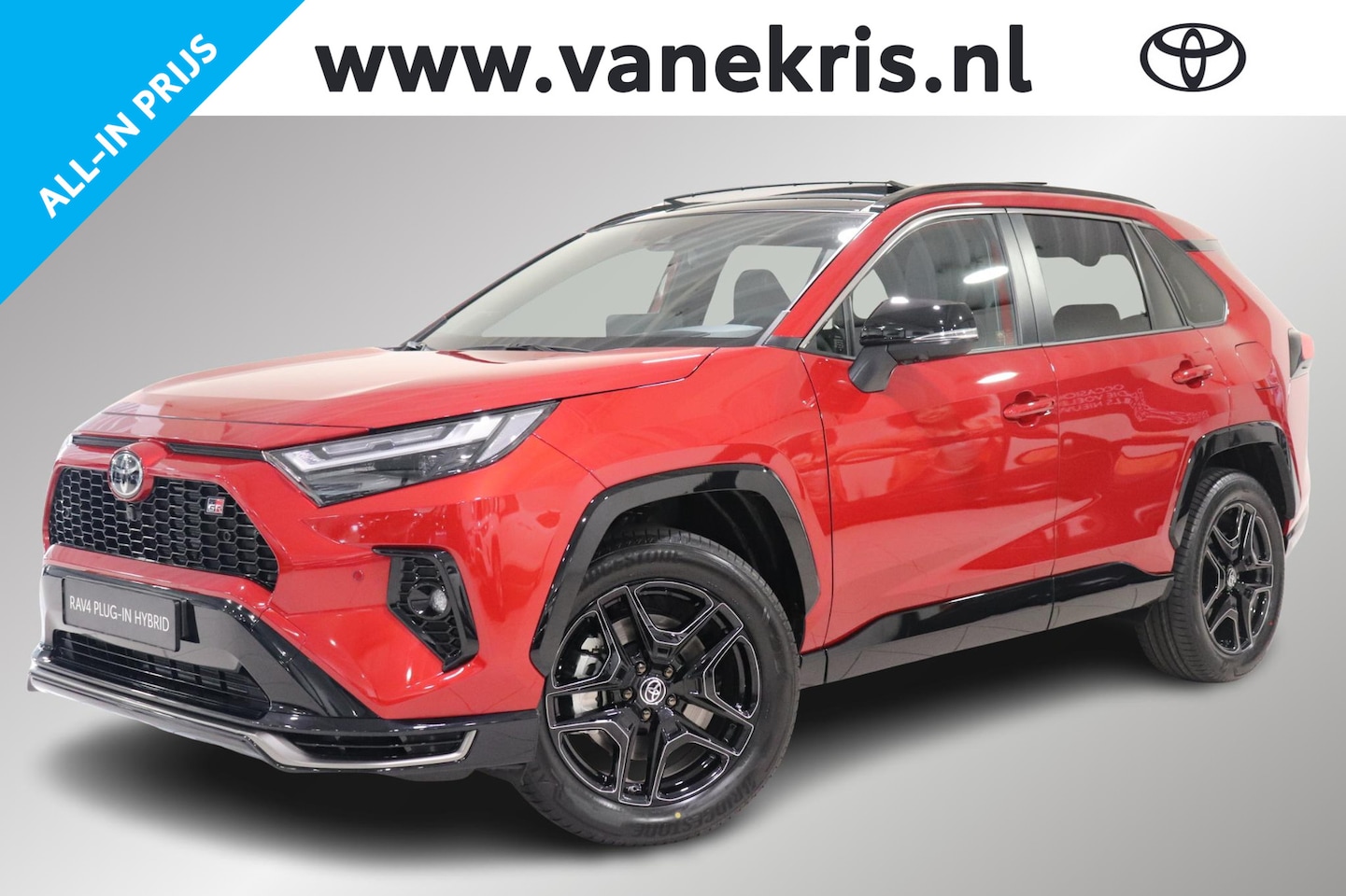 Toyota RAV4 - 2.5 Plug-in Hybrid AWD GR SPORT 2.5 Plug-in Hybrid AWD GR SPORT, €2000,- Inruilpremie, Blind Spot, JBL, Pano, Stuur & Stoe - AutoWereld.nl
