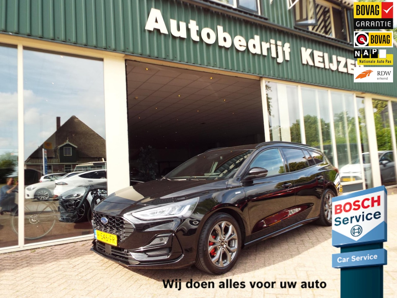 Ford Focus Wagon - 1.0 EcoBoost Hybrid ST Line X STOELVERW-STUURVERW-NL AUTO-NAP 12 MND BOVAG - AutoWereld.nl
