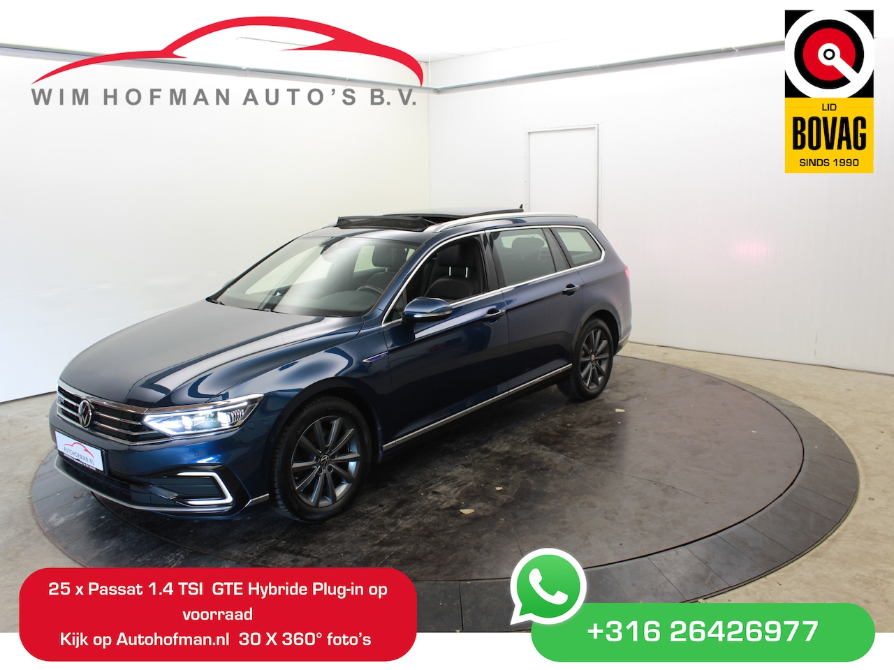Volkswagen Passat Variant - GTE eLTrekh+aklep zwarte hemel vol leder Virtual Disc Pro Navi Panodak - AutoWereld.nl