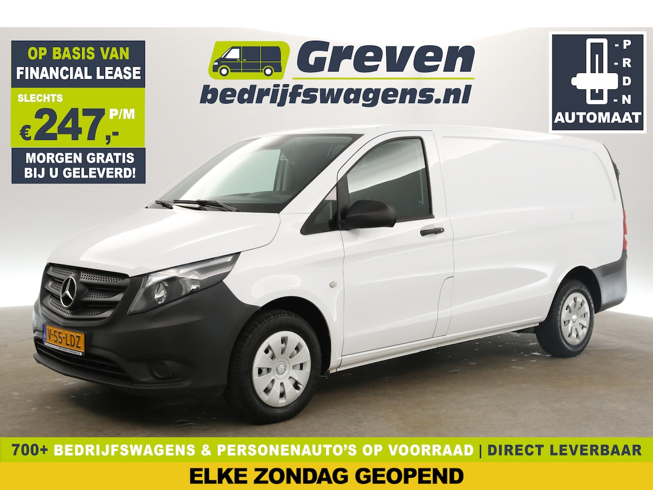 Mercedes-Benz Vito - 114 CDI Lang Automaat Airco Camera Cruise Trekhaak 3 Persoons Elektrpakket - AutoWereld.nl