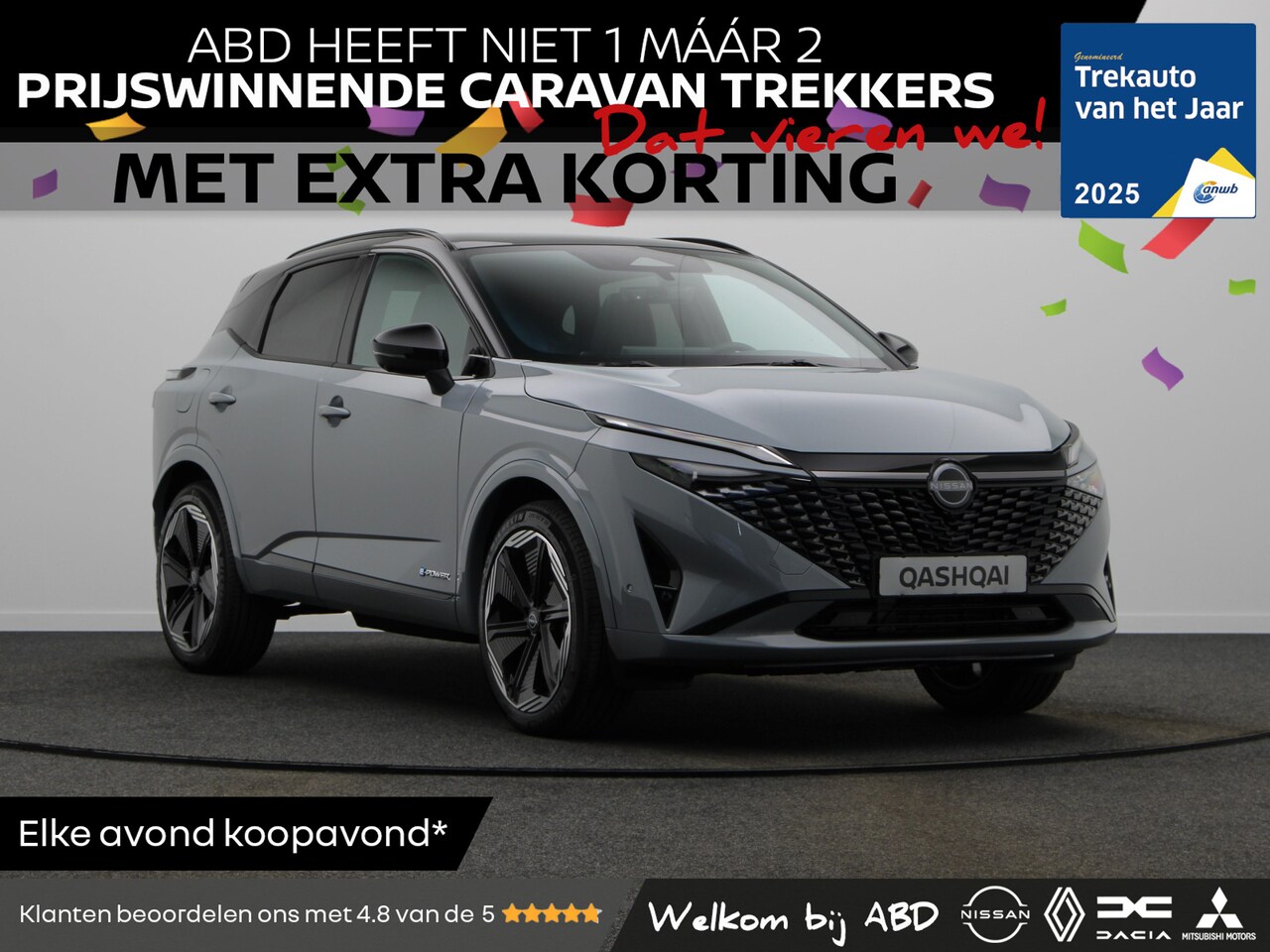 Nissan Qashqai - N-Design + Panoramisch glazen dak + Cold Pack e-Power 190 | 12.3" TFT digitale cockpit | A - AutoWereld.nl