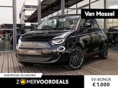 Fiat 500e - La Prima 42 kWh | NAVIGATIE | ACHTERUITRIJCAMERA | STOELVERWARMING | LEDEREN STOELEN | CLI