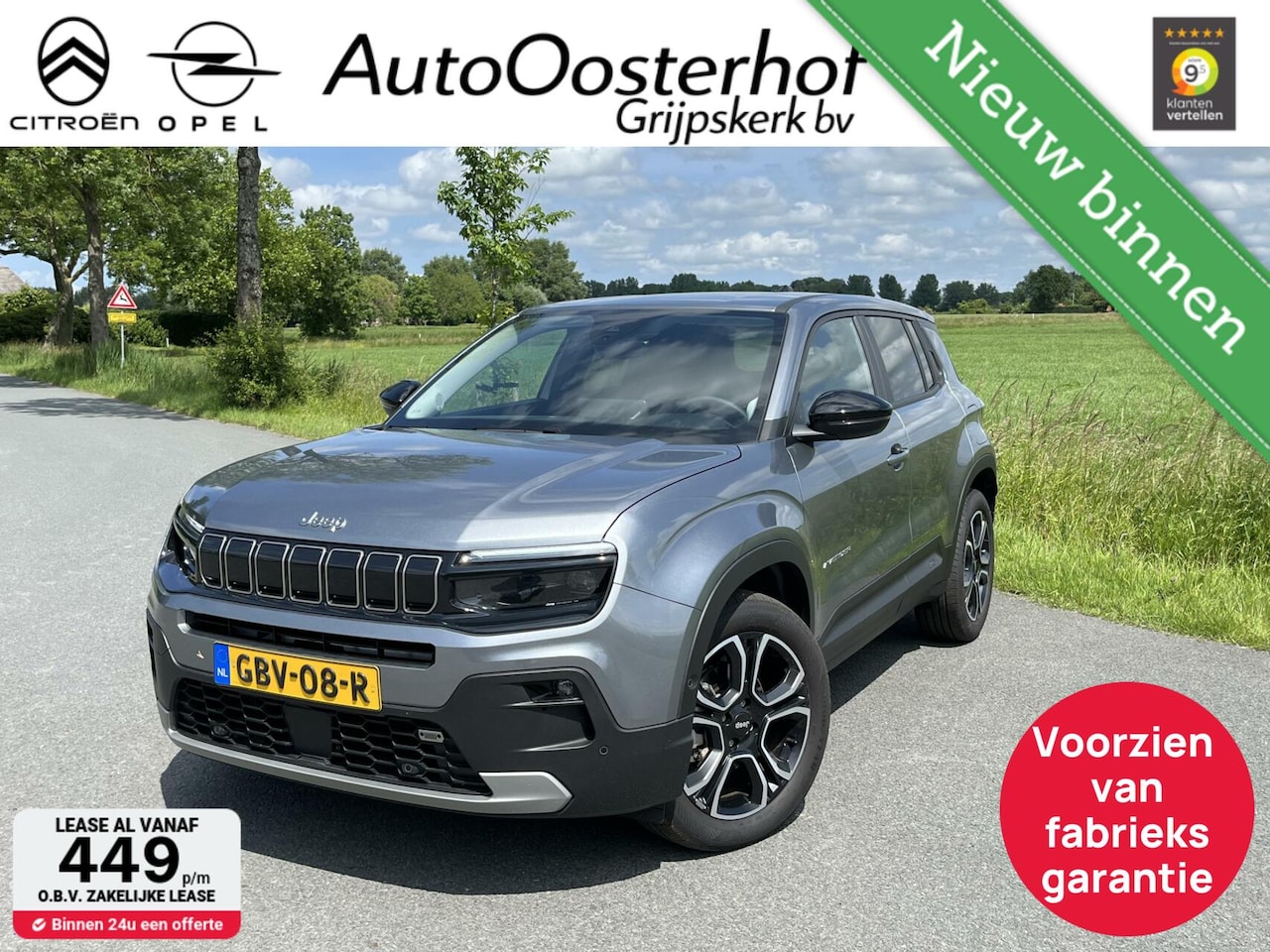 Jeep Avenger - 101pk e-Hybrid Summit Automaat Luxe - AutoWereld.nl