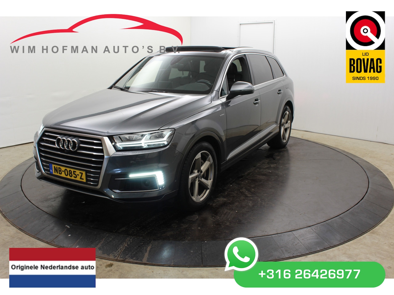 Audi Q7 - 3.0 TDI e-tron quattro S-Line Sport Pano 3500KG Trekh+aKlep Vol Leder 360ºCamera Luchtveri - AutoWereld.nl
