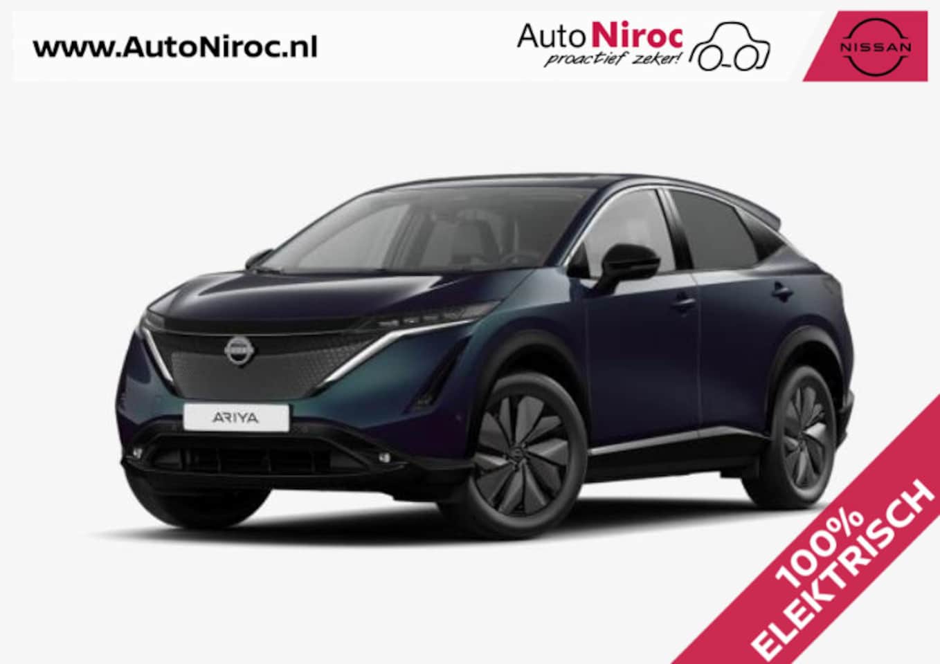 Nissan Ariya - Evolve 87 kWh | 22kW LADER | SCHUIFDAK | UIT VOORRAAD LEVERBAAR | € 321,- BIJTELLING P.M. - AutoWereld.nl