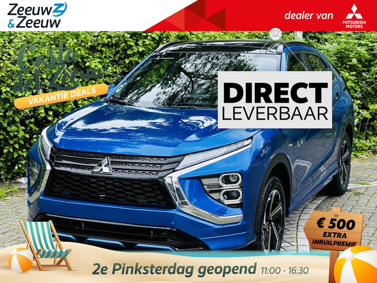 Mitsubishi Eclipse Cross - 2.4 PHEV Instyle NU  NIEUWE VOORRAAD OP = OP | € 8000,-  KORTING | AUTOMAAT | HUD | ARROUN - AutoWereld.nl