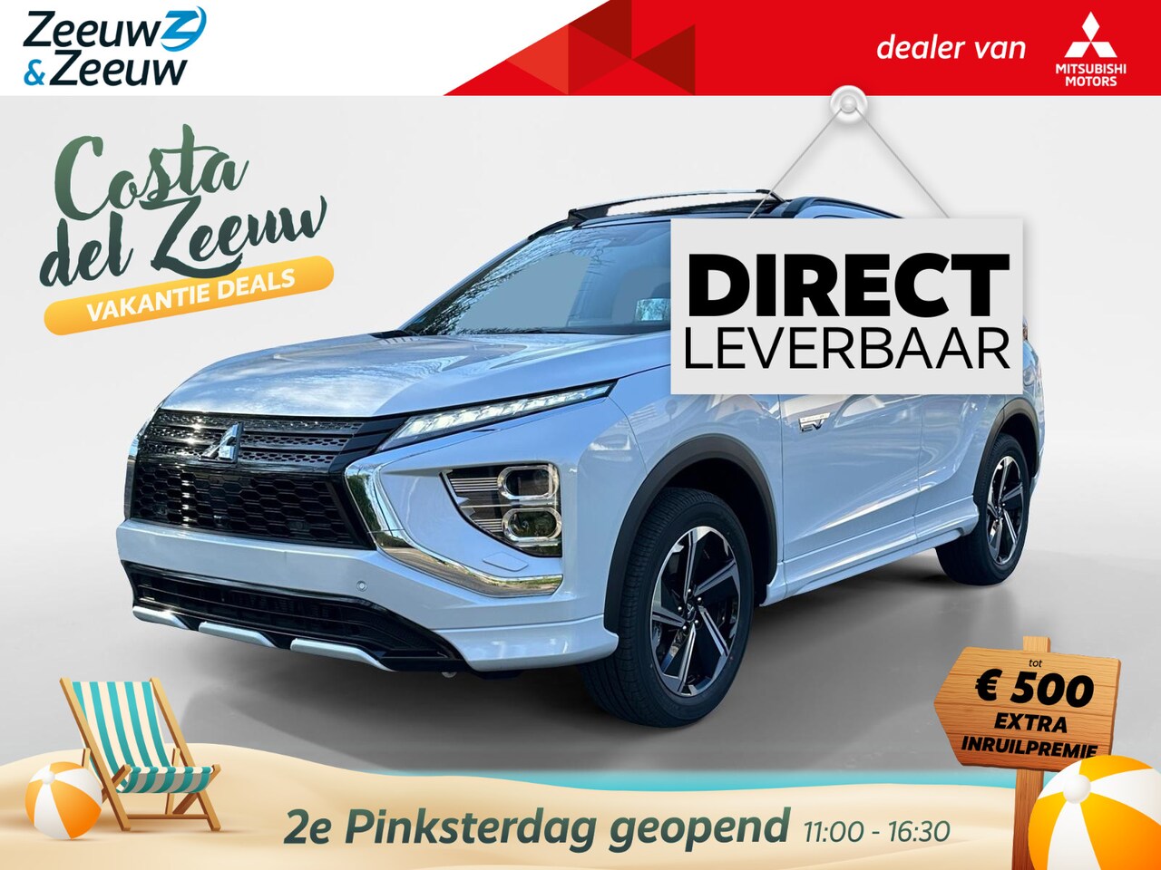 Mitsubishi Eclipse Cross - 2.4 PHEV Instyle NU  NIEUWE VOORRAAD OP = OP | € 8000,-  KORTING | AUTOMAAT | HUD | ARROUN - AutoWereld.nl