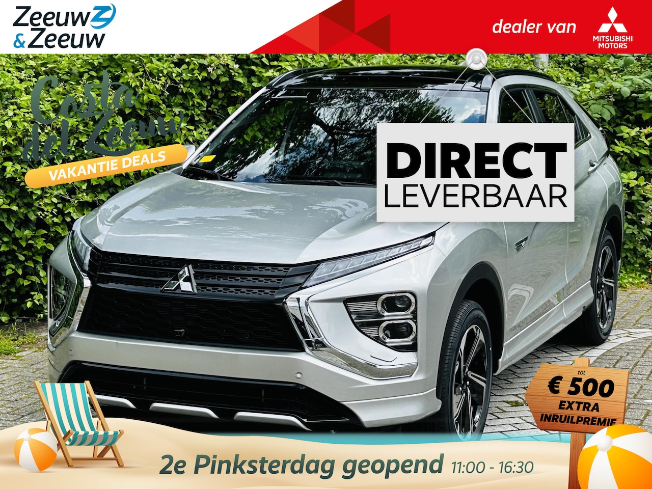Mitsubishi Eclipse Cross - 2.4 PHEV Instyle NU  NIEUWE VOORRAAD OP = OP | € 8000,-  KORTING | AUTOMAAT | HUD | ARROUN - AutoWereld.nl