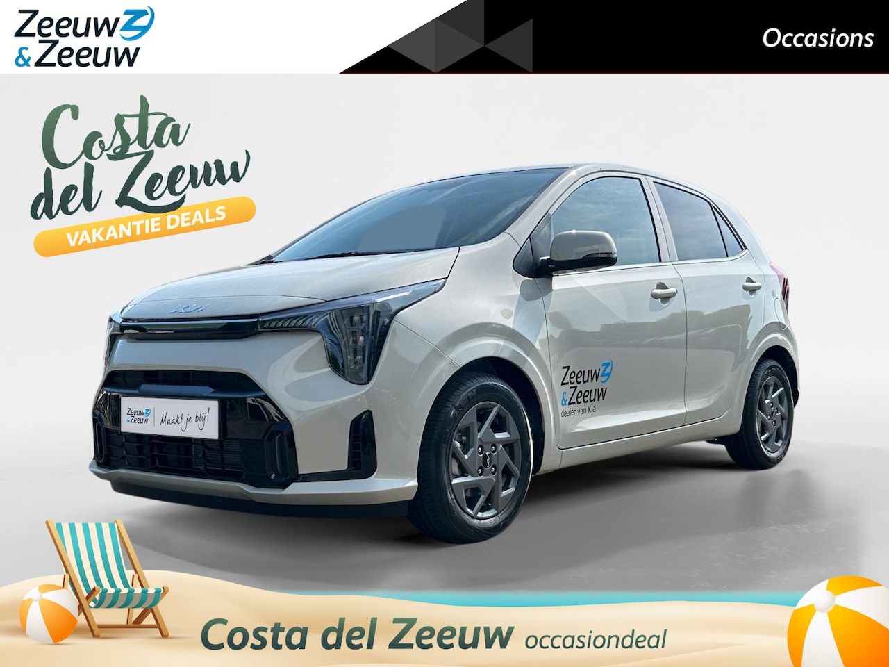 Kia Picanto - 1.0 DPI DynamicPlusLine Ledverlichting | Airco | Navigatie | LM-velgen | Apple Carplay/And - AutoWereld.nl