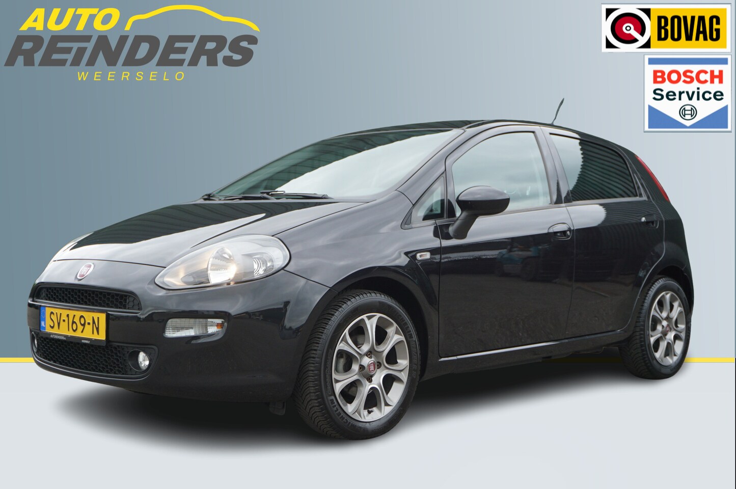 Fiat Punto - 0.9TwinAir 100pk Sempre + 5-drs/ Trekhaak/ Navi/ Cruise/ Airco/ Mooie auto/ Garantie! - AutoWereld.nl