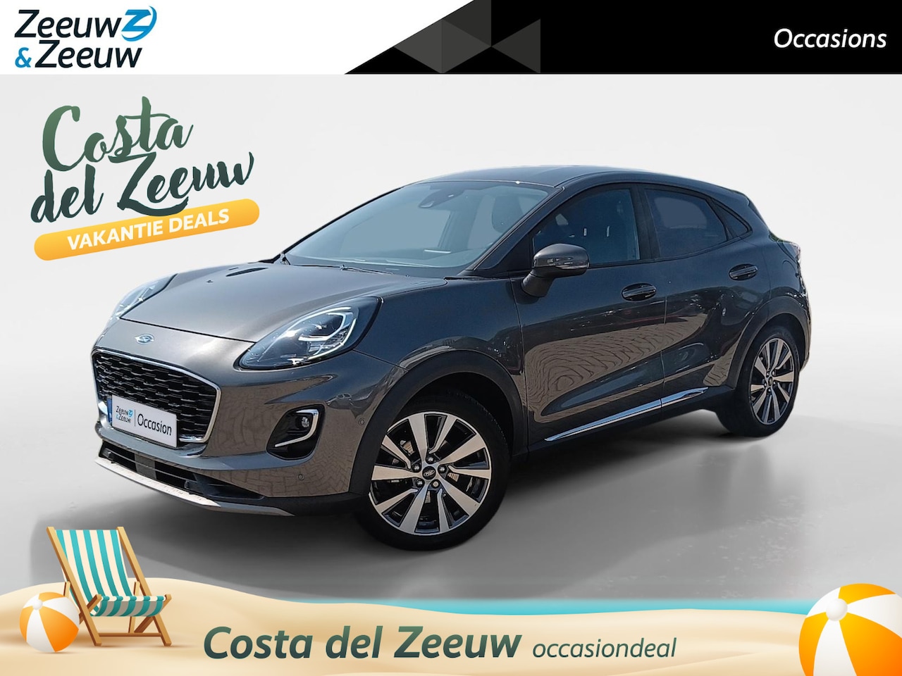 Ford Puma - 1.0 EcoBoost Hybrid Titanium X First Edition ZEER LUXE | Navigatiesysteem | Elektr. Achter - AutoWereld.nl