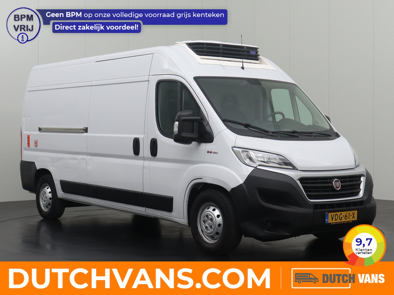 Fiat Ducato - 2.3MultiJet 150PK L3H2 Koelwagen | Laadklep | Navigatie | Camera | Airco | 3-Persoons - AutoWereld.nl