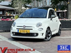 Fiat 500 - S 1.2 Parelmoer Automaat Panorama Carplay Navi Climate Cruise Lichtmetaal